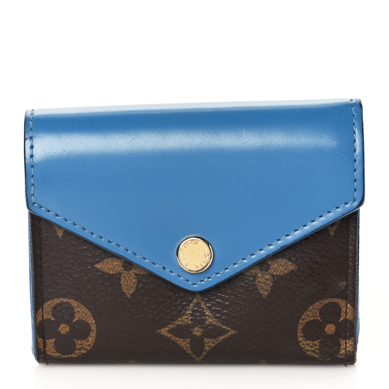 Louis Vuitton Monogram Zoe Wallet Blue Jean 1 of 8