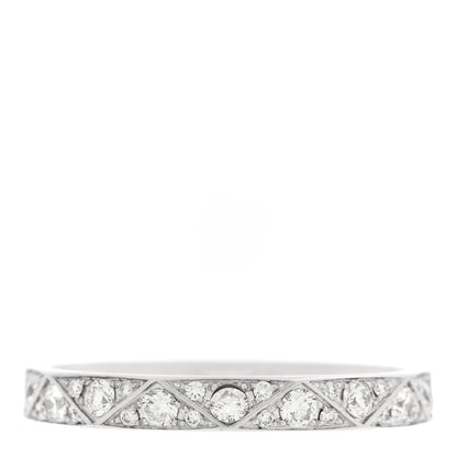 Graff 18K White Gold Diamond Laurence Graff Signature Band Ring 57 7.75 3 of 7