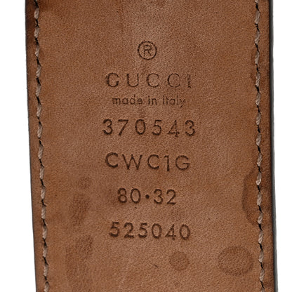 Gucci Guccissima Signature Interlocking G 37mm Belt 80 32 Rose Baby Candy 3 of 5