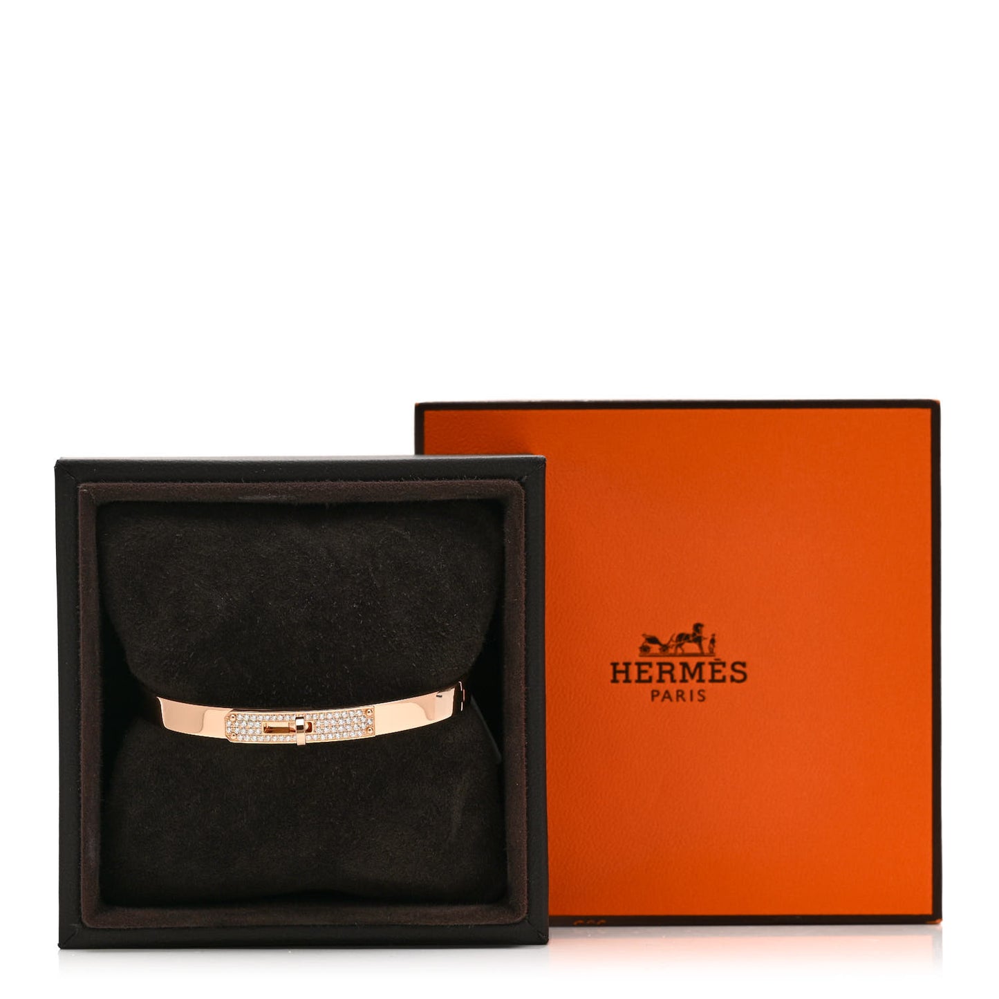 18K Rose Gold Diamond PM Kelly Pave Bracelet SH