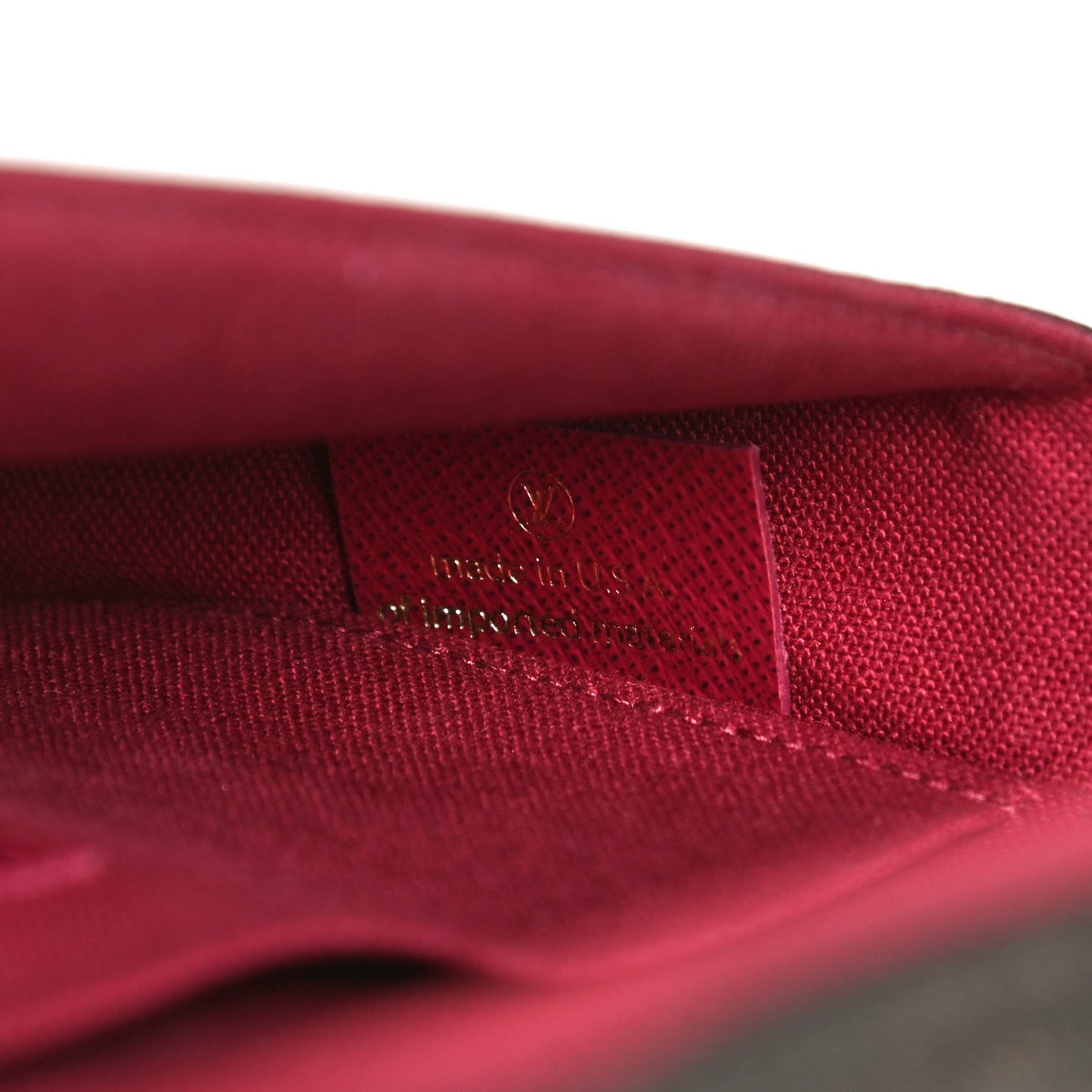 Monogram Pochette Felicie Chain Wallet Fuchsia