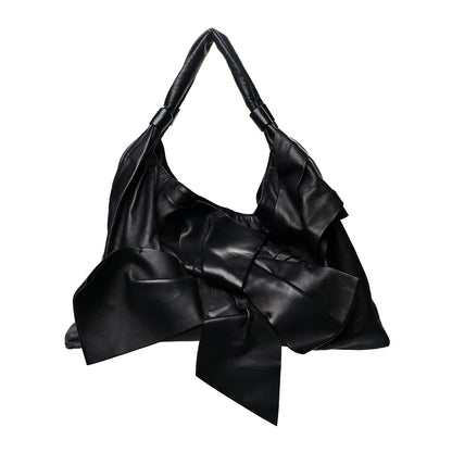 Valentino Garavani Nappa Premier Bow Hobo Black 1 of 14