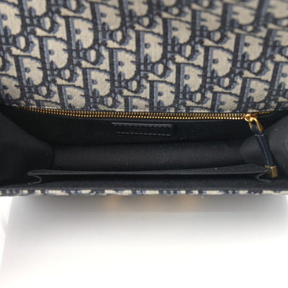 Christian Dior Oblique 30 Montaigne Chain Flap Bag Blue 5 of 10