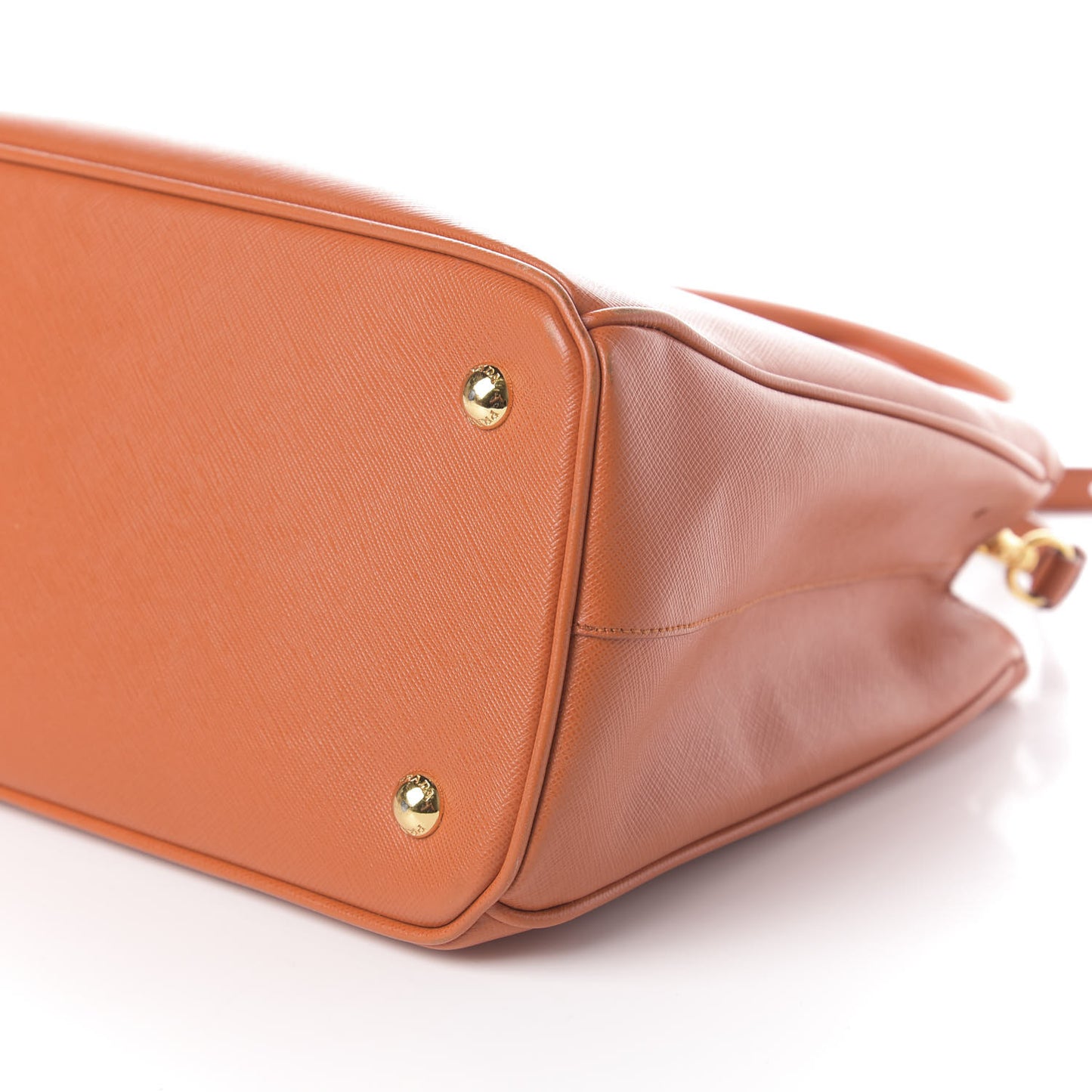 Saffiano Lux Medium Tote Papaya