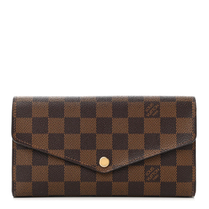 Louis Vuitton Damier Ebene Sarah Wallet NM 1 of 7