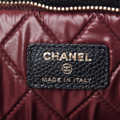 Chanel Caviar Quilted CC Beauty Clutch Black 7 of 9