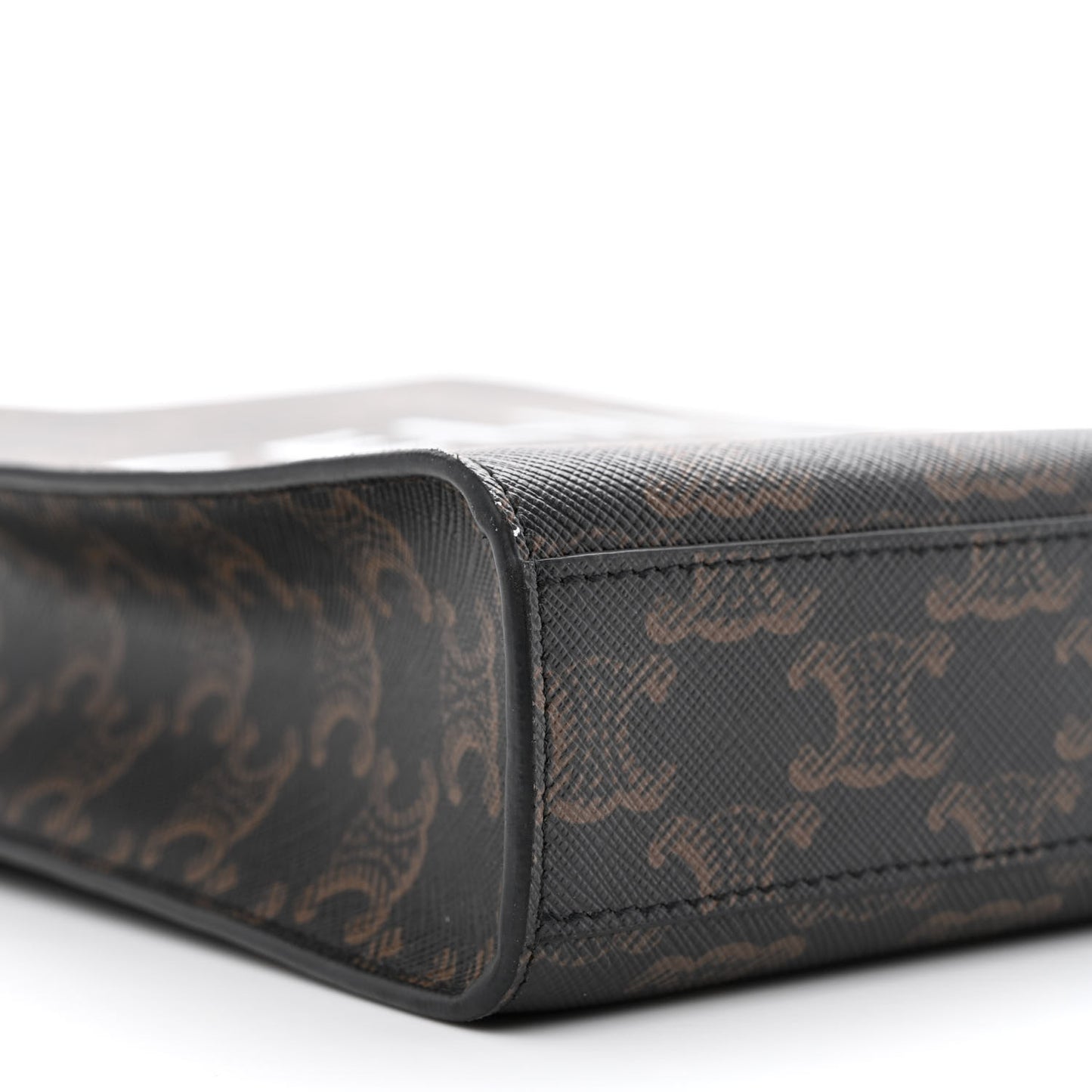 Triomphe Canvas Calfskin Mini Vertical Cabas Tan