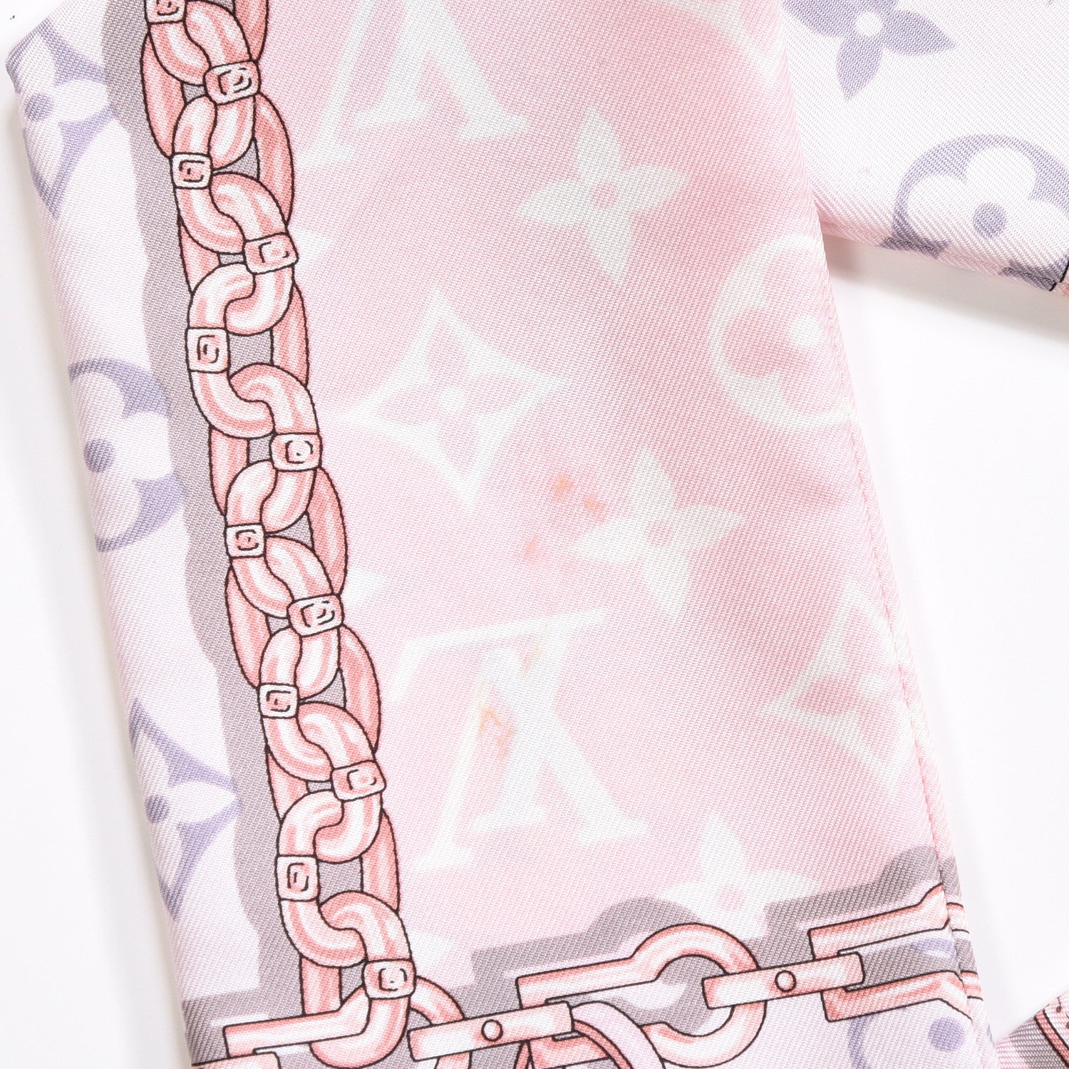 Louis Vuitton Silk Monogram Confidential Bandeau Light Pink 2 of 5