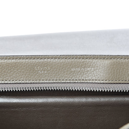 Celine Drummed Calfskin Suede Small Trapeze Souris 5 of 22