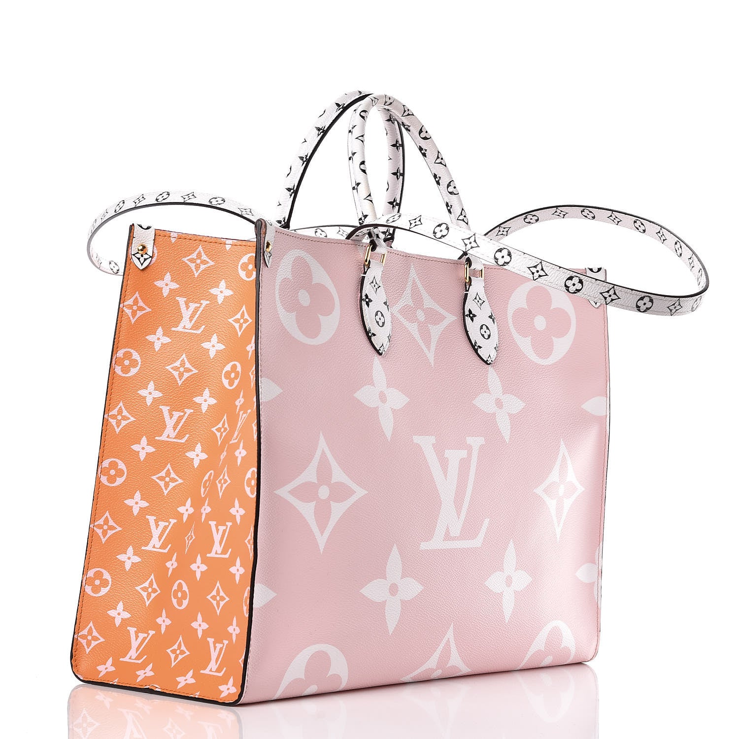 Louis Vuitton Monogram Giant Onthego GM Rouge Rose 3 of 10