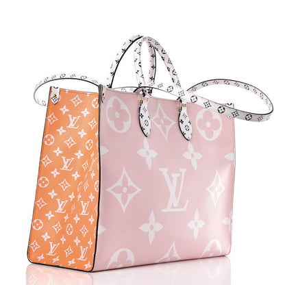 Louis Vuitton Monogram Giant Onthego GM Rouge Rose 3 of 10