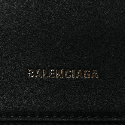Balenciaga Curly Faux Shearling Small Hourglass Top Handle Bag  Black 6 of 12