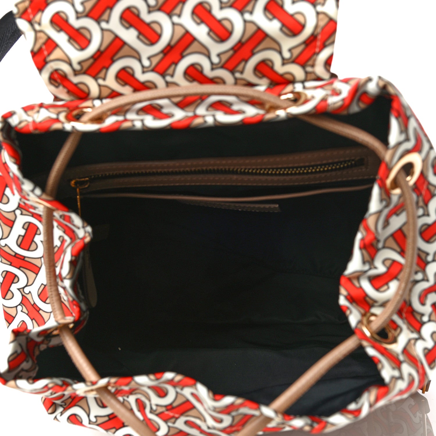 Burberry Nylon Monogram Medium Rucksack Backpack Vermillion 5 of 10