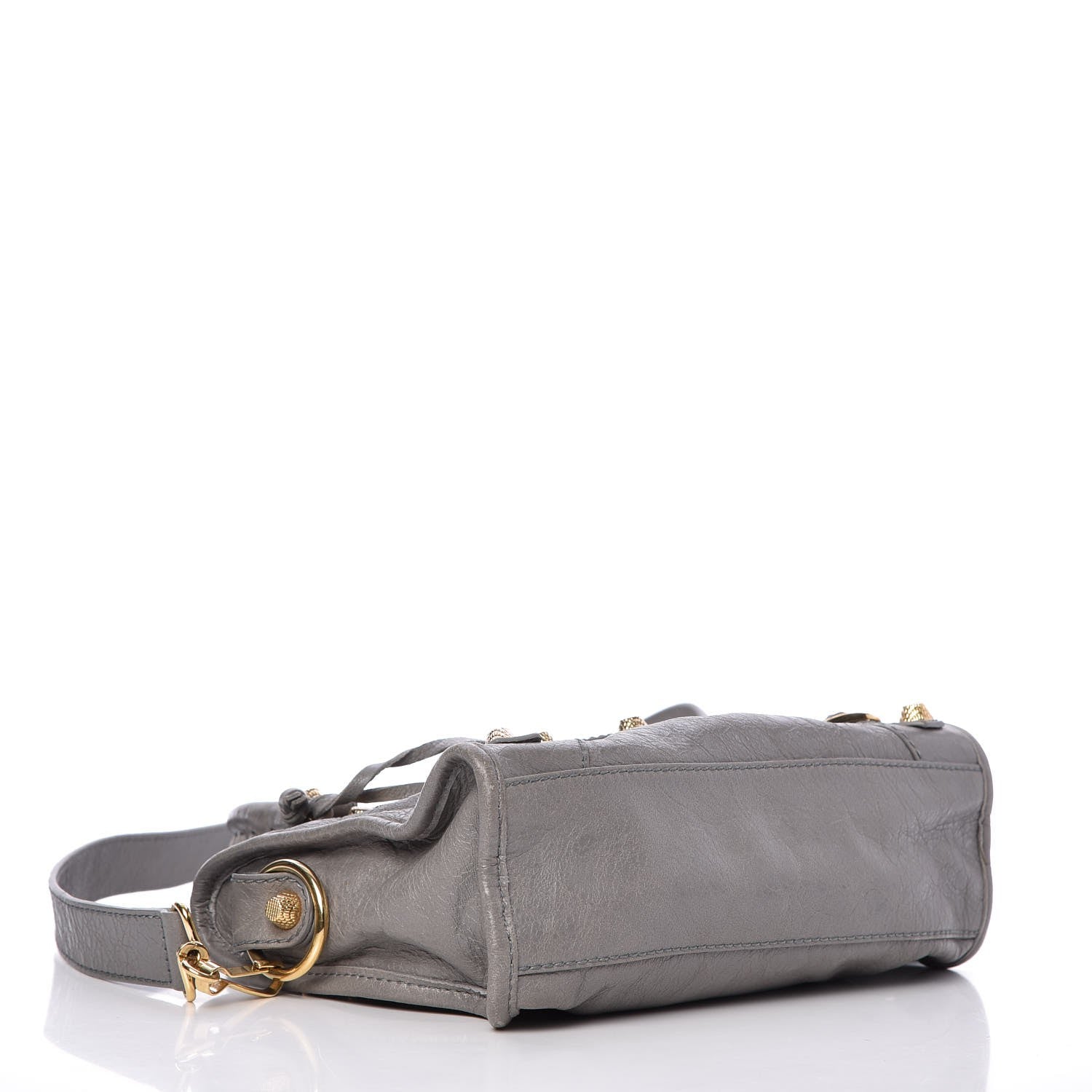 Balenciaga Agneau Giant 12 Gold Hardware Mini City Gris Pyrite 4 of 7