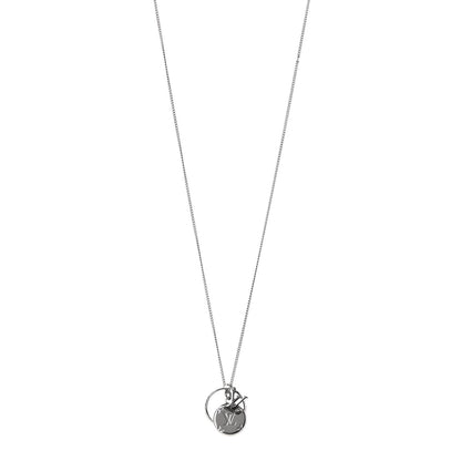 Louis Vuitton Zamac Palladium Monogram Charms Necklace Silver 1 of 8