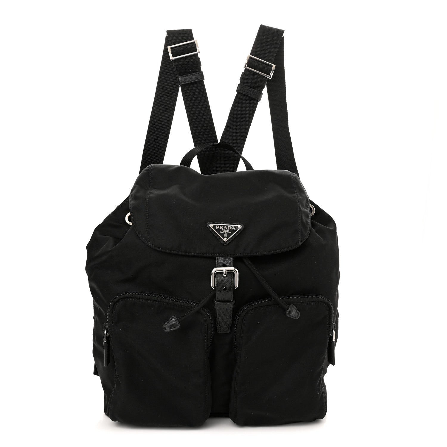 Prada Nylon Vela Large Backpack Black 1 of 9