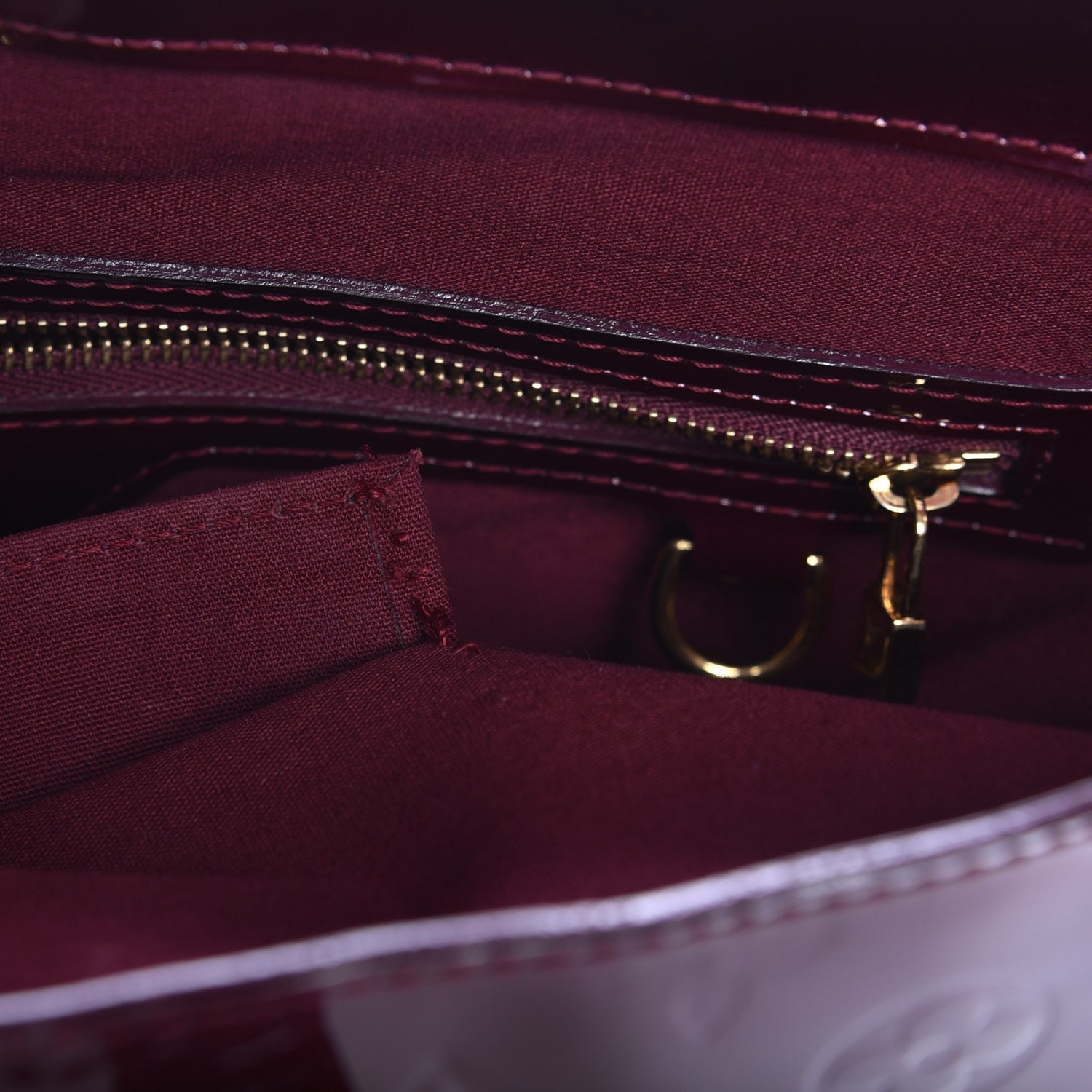 Louis Vuitton Vernis Wilshire MM Rouge Fauviste 7 of 7