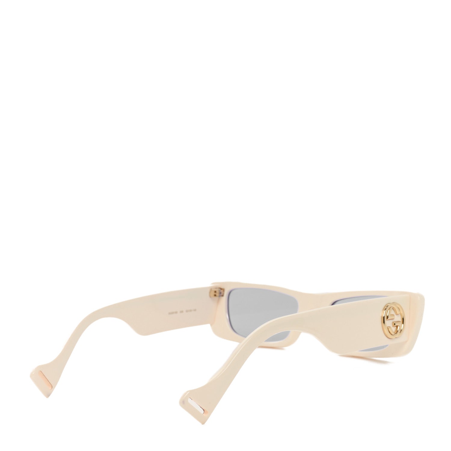 Gucci Acetate Rectangular Crystal Sunglasses GG0516S White 4 of 6