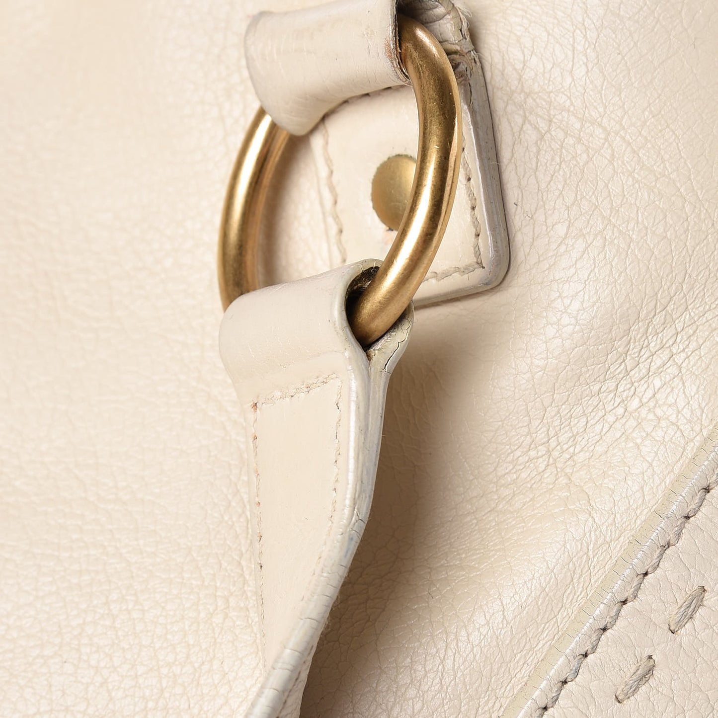 Calfskin Oversized Muse Ivory