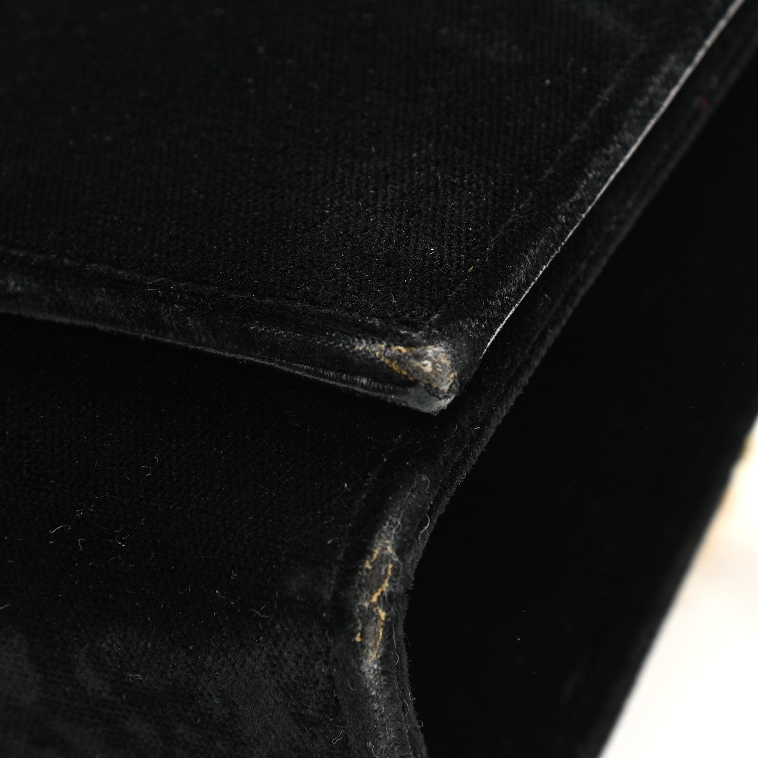 Saint Laurent Velvet Medium Monogram Kate Tassel Shoulder Bag Black 12 of 15