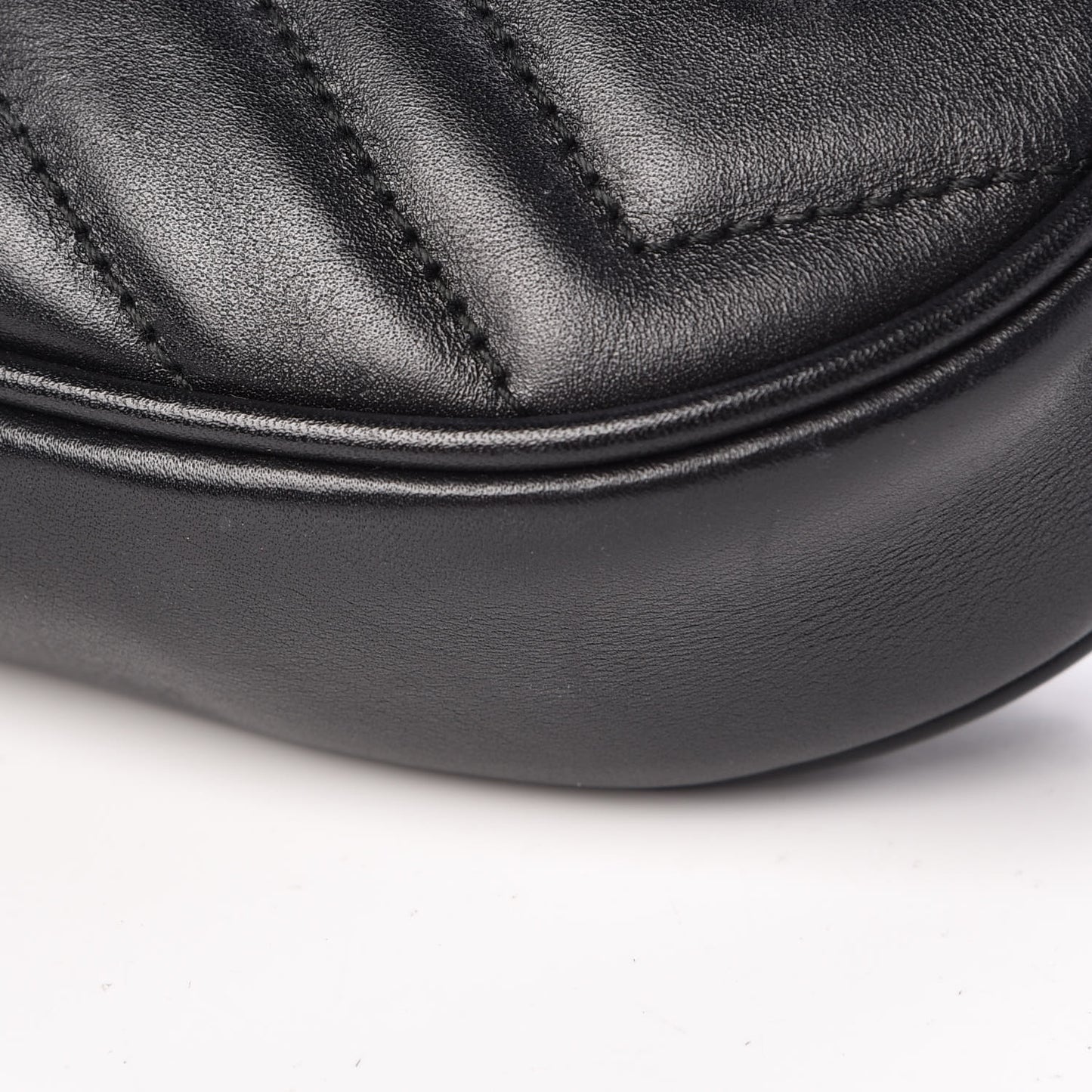 Calfskin Matelasse GG Marmont Belt Bag 95 38 Black