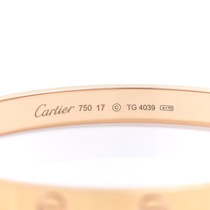 Cartier 18K Yellow Gold LOVE Bracelet 17 4 of 5