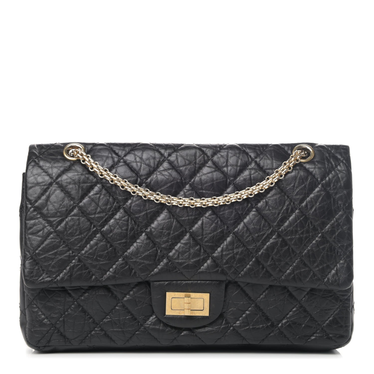 Chanel Aged Calfskin Quilted 2.55 Reissue 227 Flap Black 1 of 4