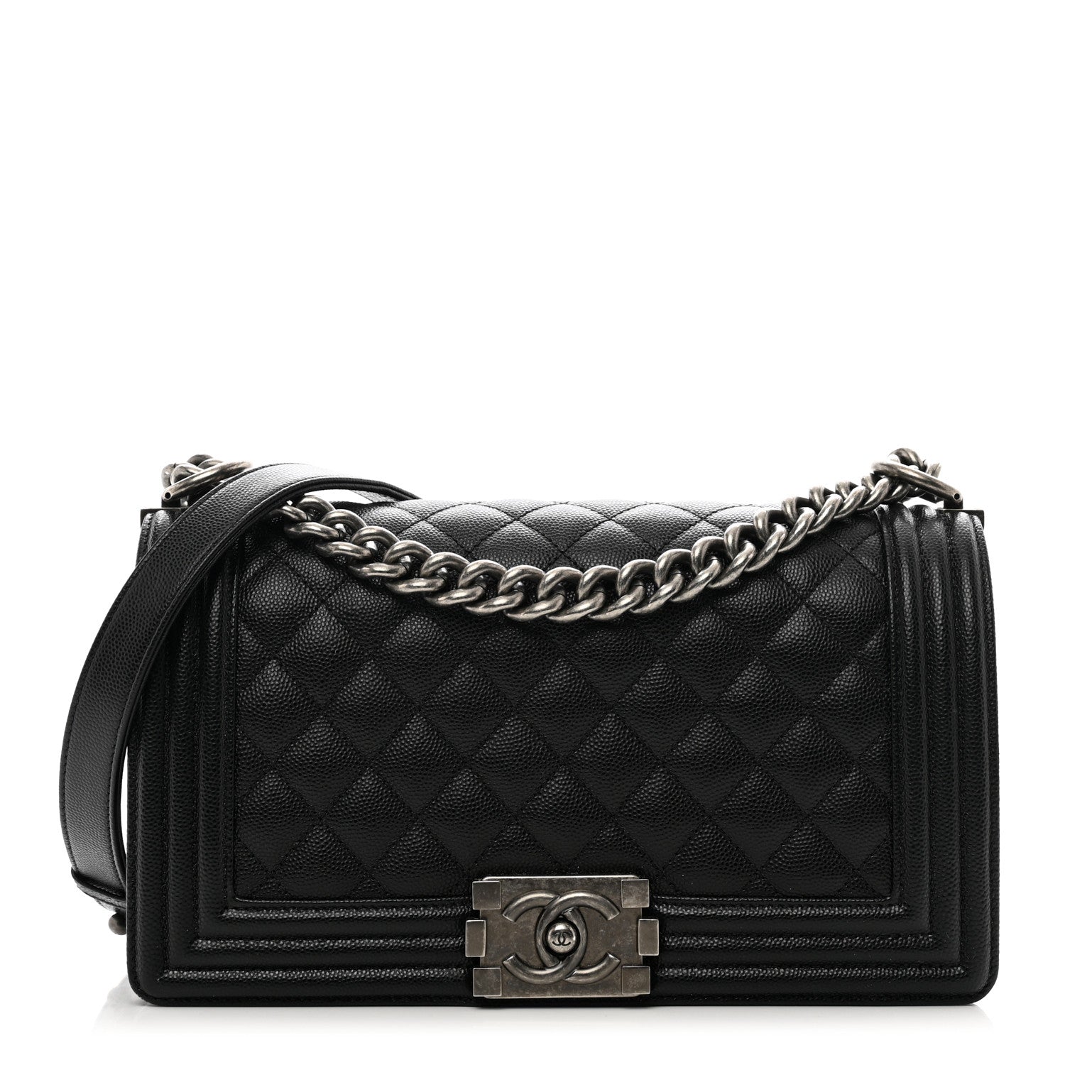 Chanel Caviar Quilted Medium Boy Flap Black 1 of 10
