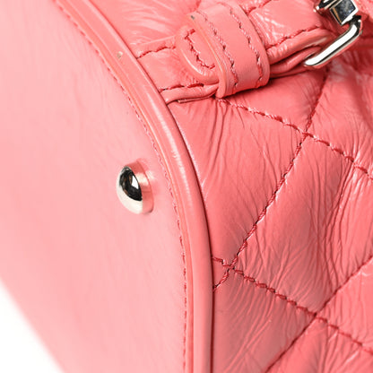 Chanel Crumpled Calfskin PVC Quilted Backpack Pink 13 of 15