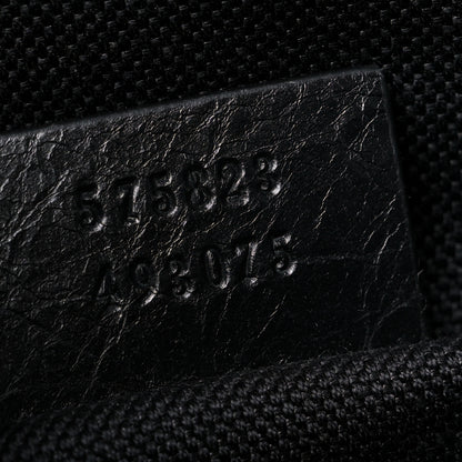 Gucci Fluffy Calfskin Mesh Nylon Medium Morpheus Double Buckle Backpack Black 6 of 14