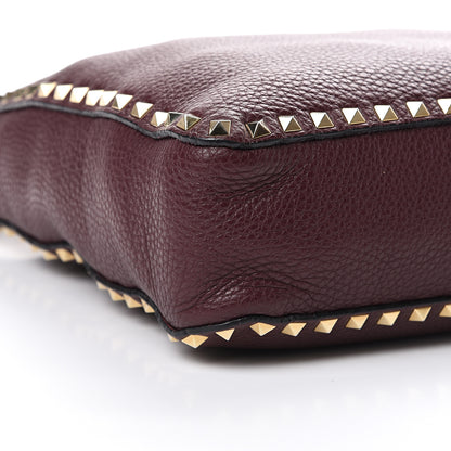Valentino Garavani Pebbled Calfskin Large Rockstud Flip-Lock Messenger Bag Vinaccia 7 of 10