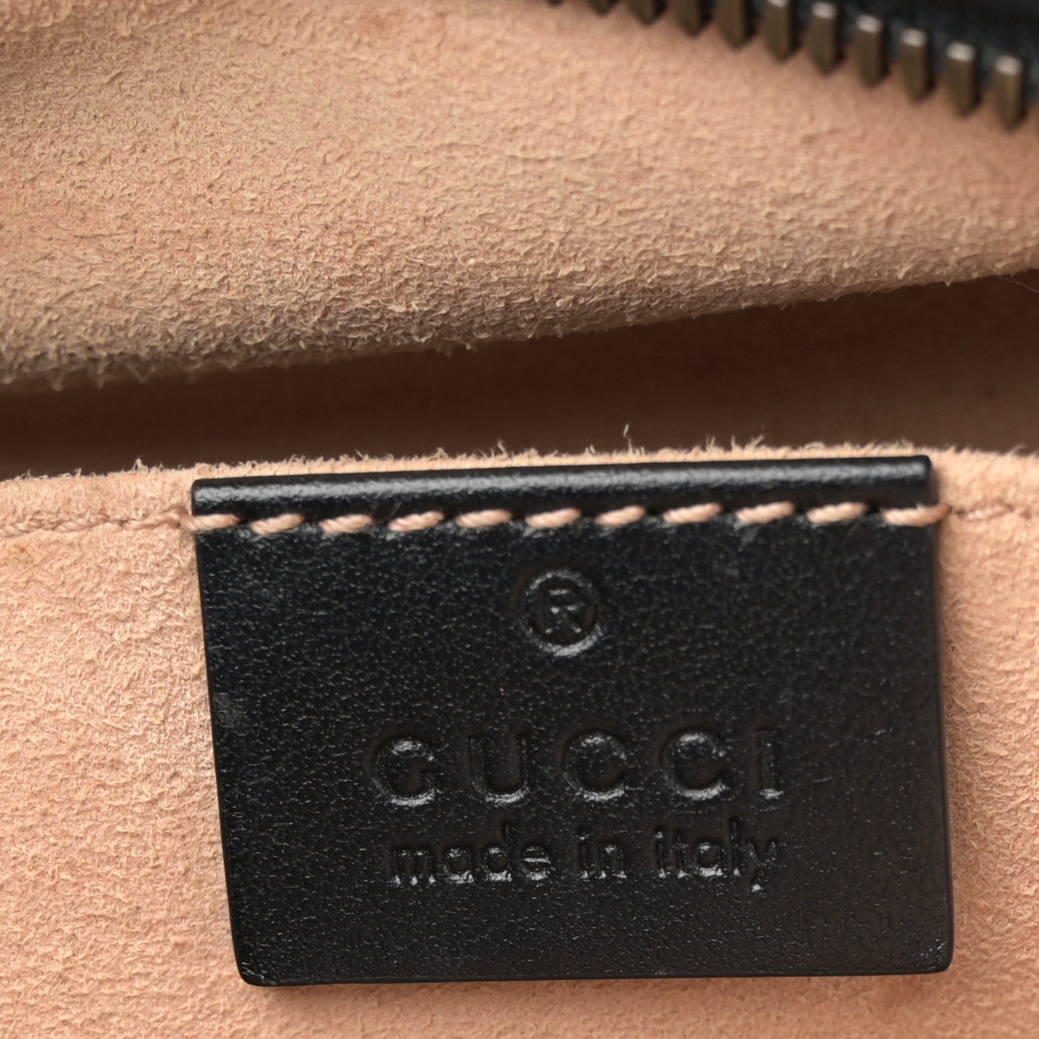 Gucci Calfskin Matelasse Small GG Marmont Chain Shoulder Bag Black 6 of 15