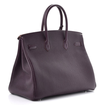 Hermes Togo Birkin 35 Raisin 3 of 37