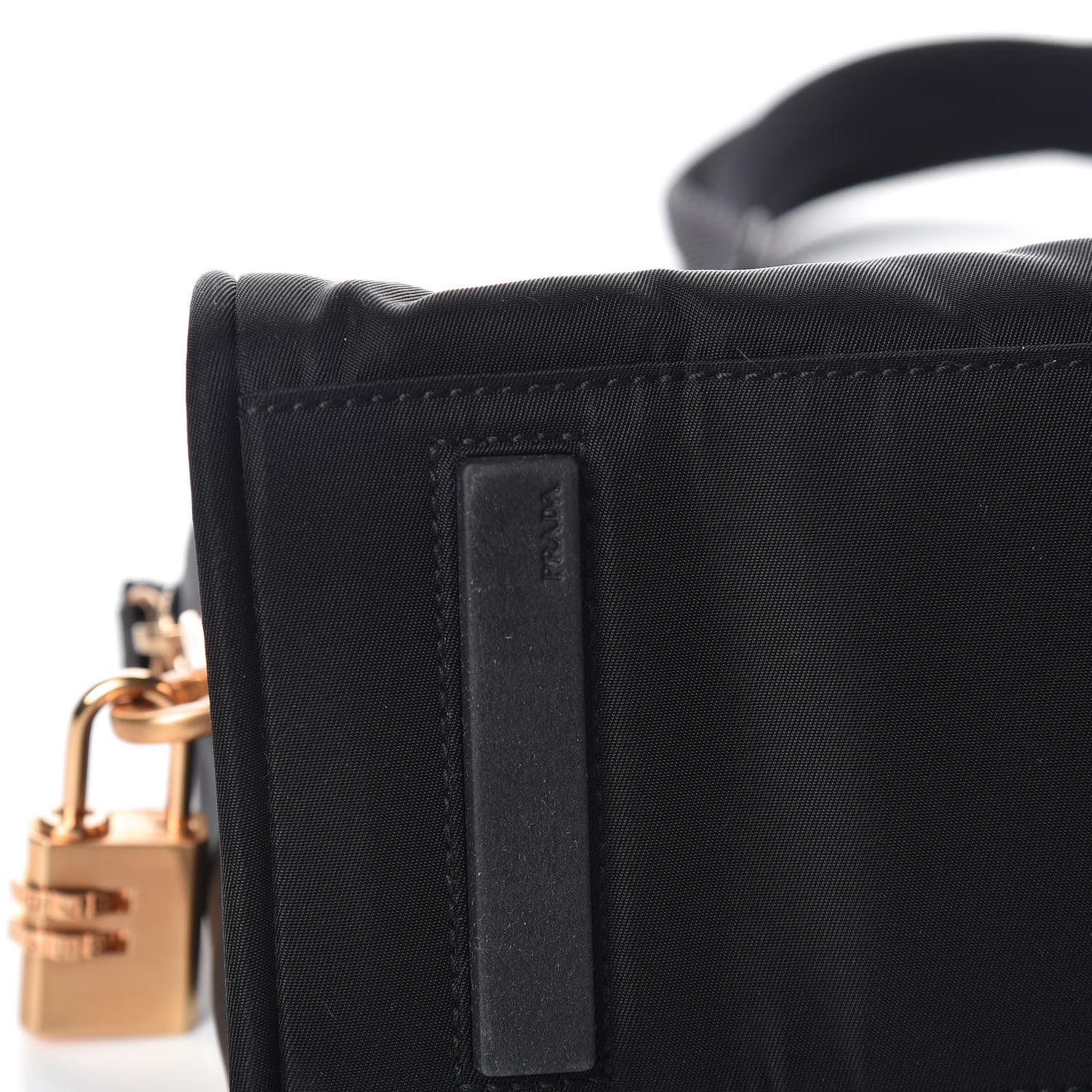 Tessuto Nylon Sport Semitracolla Shoulder Bag Black