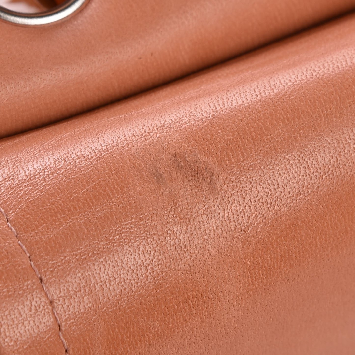 Patent Quilted Small Double Flap Orange