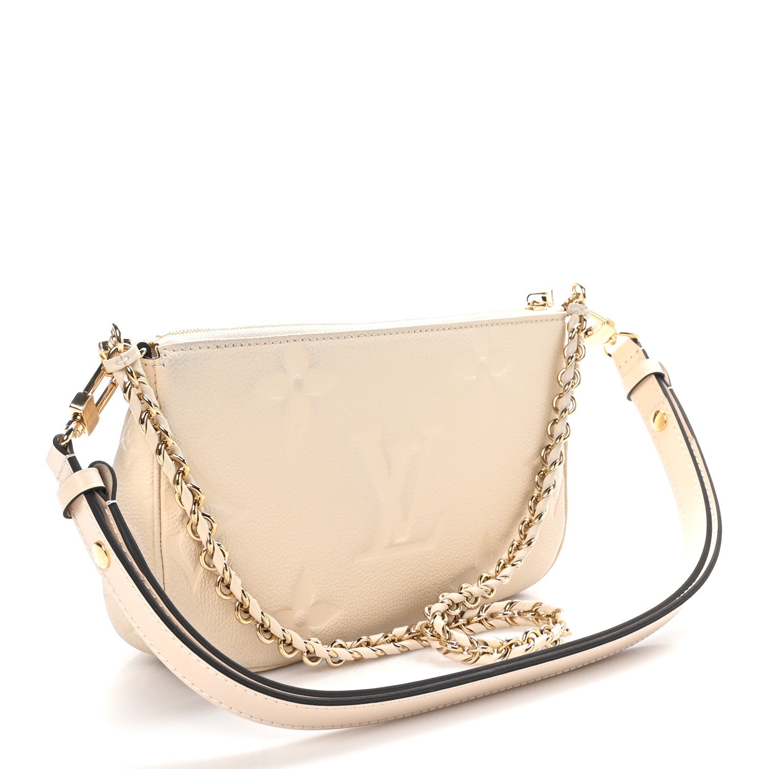 Louis Vuitton Empreinte Monogram Giant Multi Pochette Accessories Cream 3 of 10