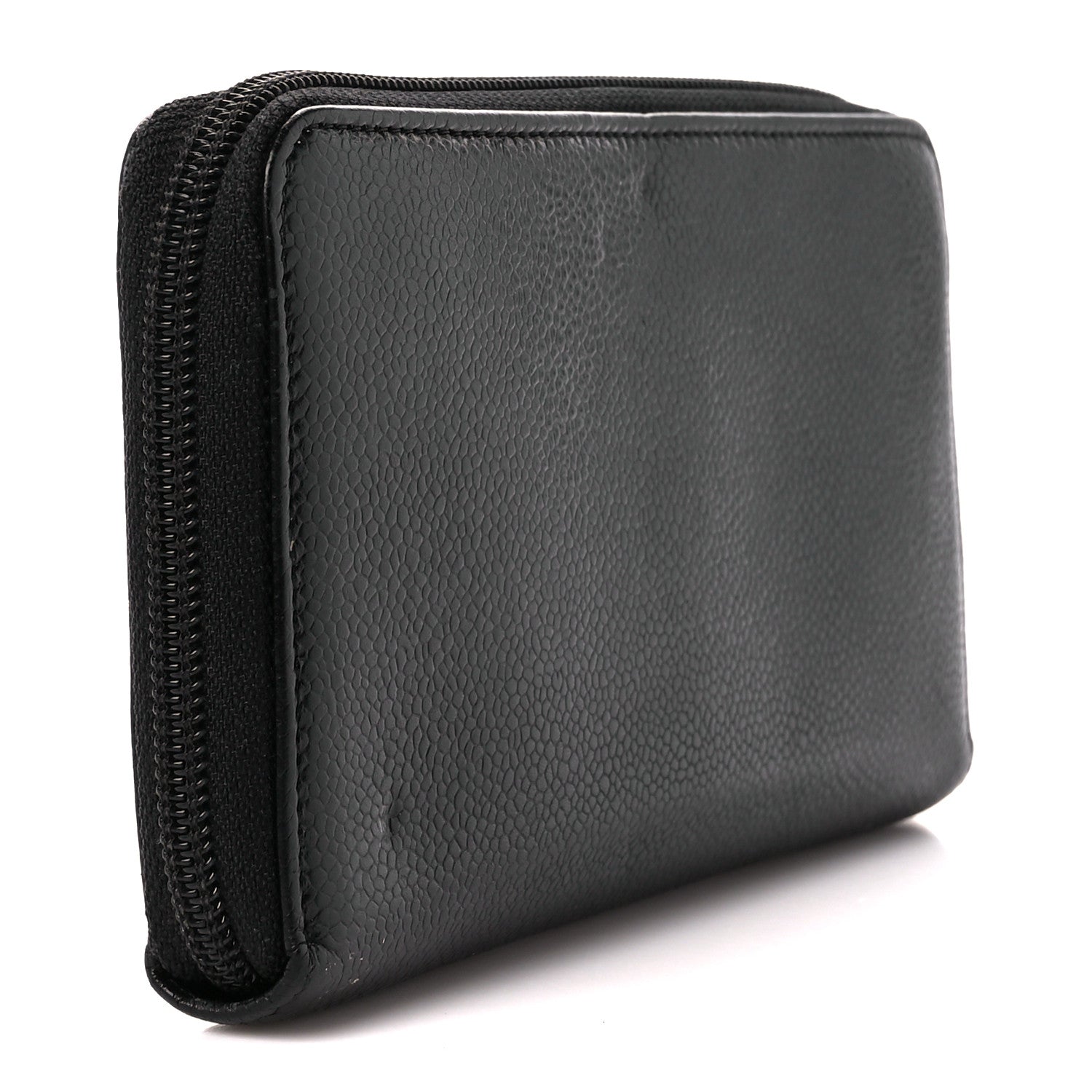 Chanel Caviar Large Timeless CC Zip Around Wallet Black 3 of 11