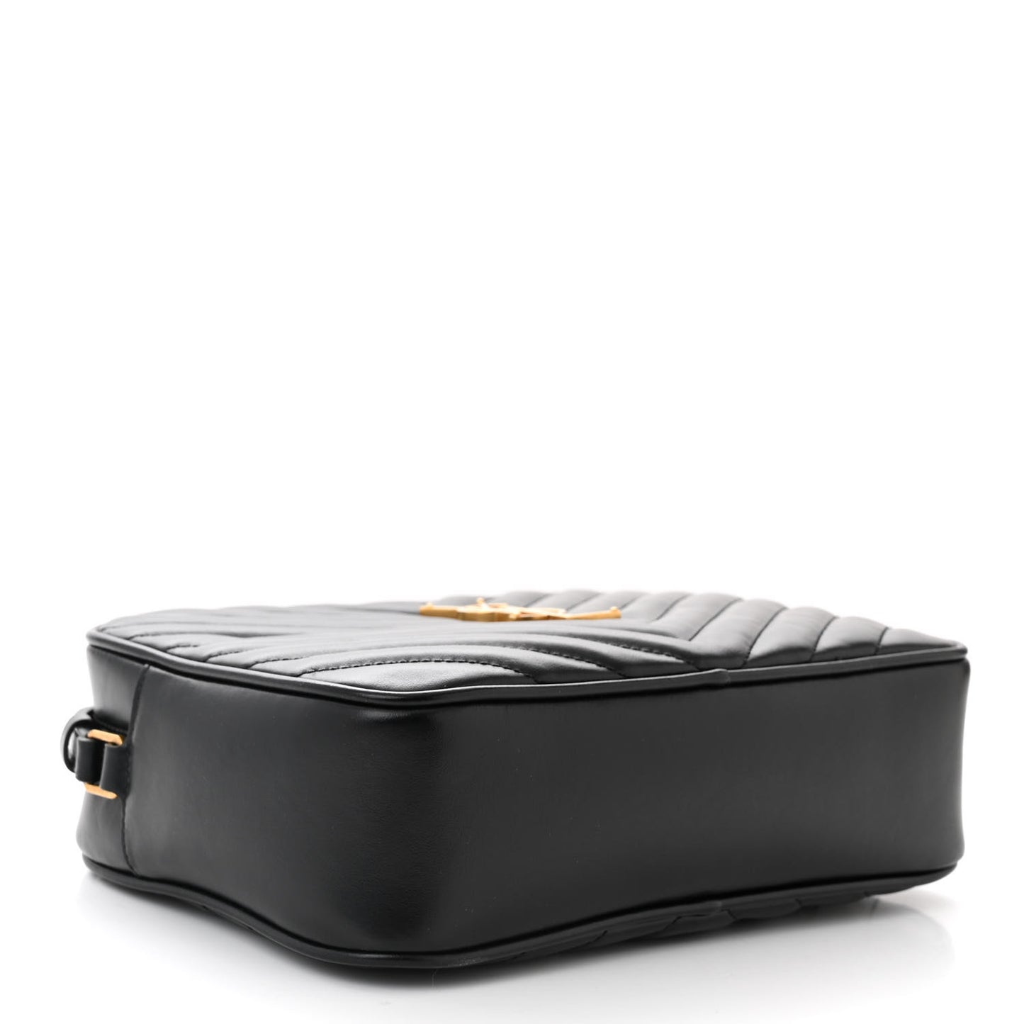 Calfskin Matelasse Monogram Lou Camera Bag Black