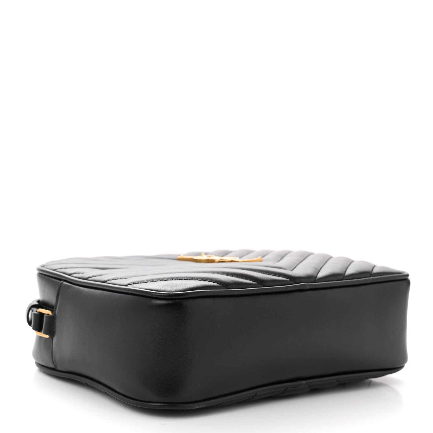 Saint Laurent Calfskin Matelasse Monogram Lou Camera Bag Black 4 of 10