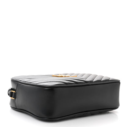 Saint Laurent Calfskin Matelasse Monogram Lou Camera Bag Black 4 of 10