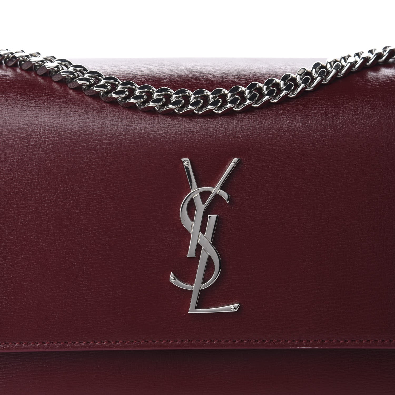 Saint Laurent Calfskin Medium Monogram Sunset Pallisandre 11 of 11