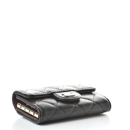 Chanel Caviar Quilted Classic 4 Key Holder Wallet Black 4 of 12