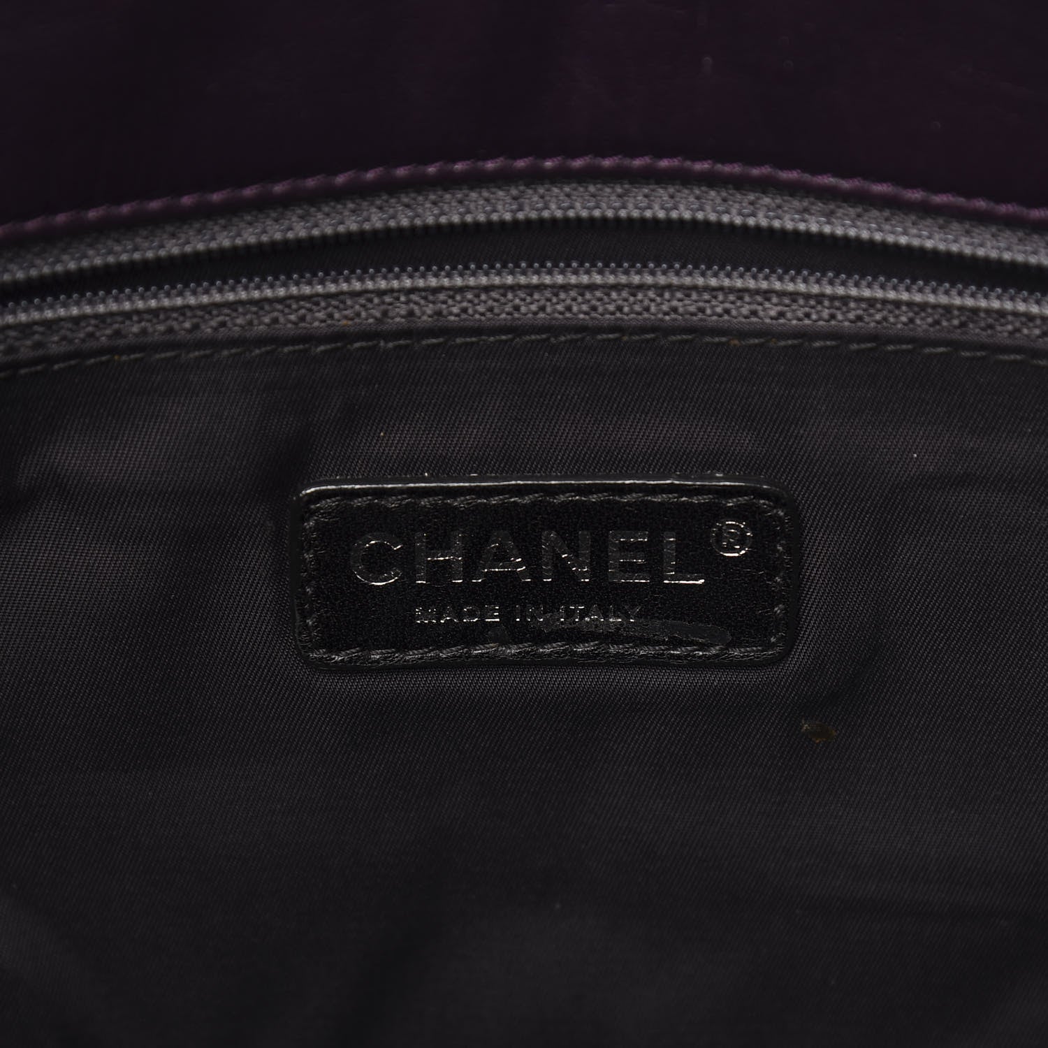 Chanel Lambskin In and Out Maxi Flap Purple 5 of 9