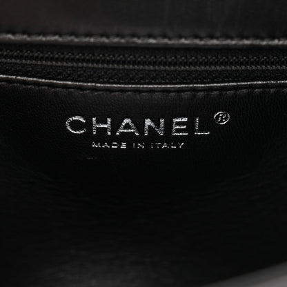 Chanel Shearling Lambskin Jumbo Chanel 100% Flap Black 5 of 11