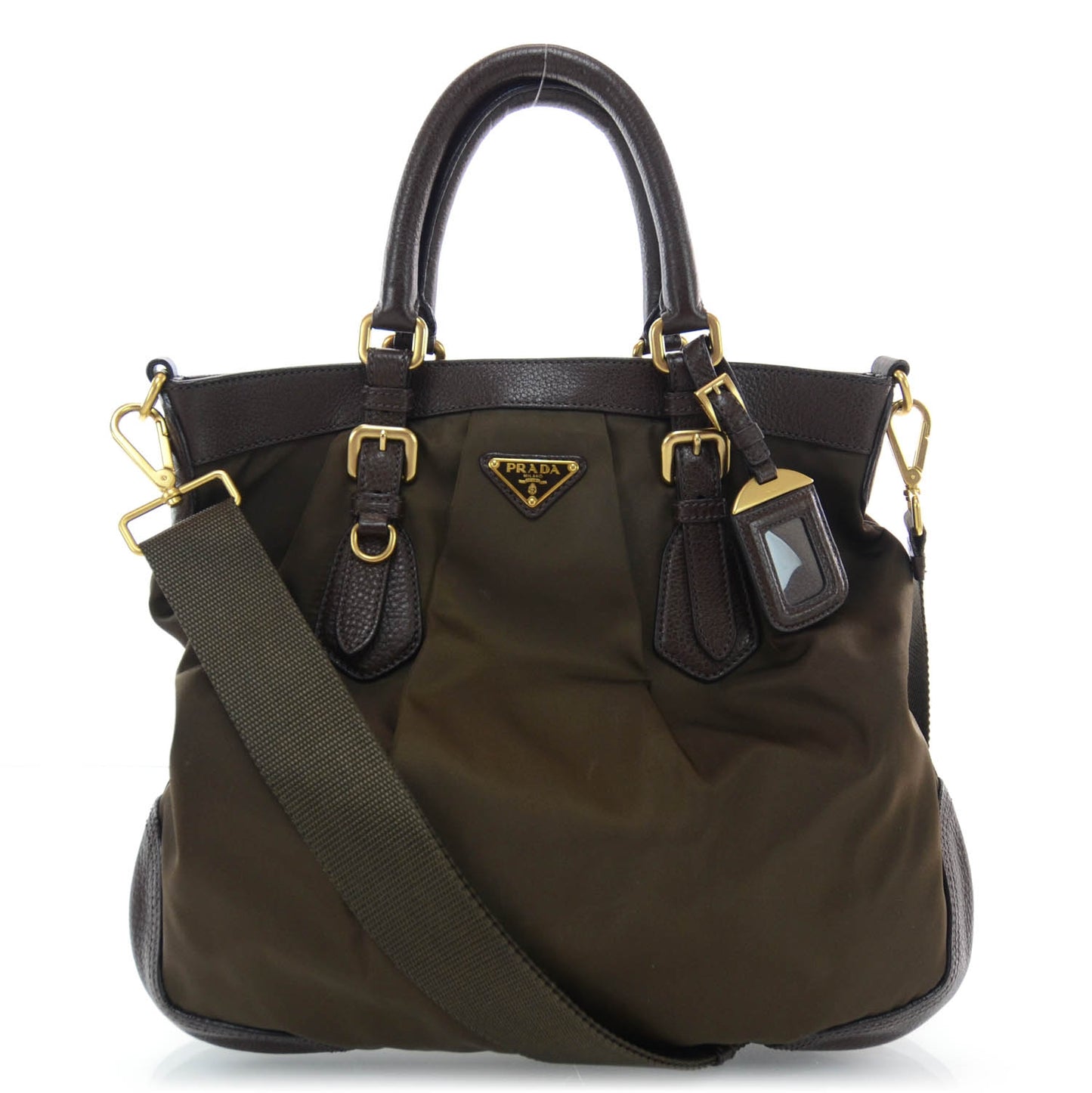 Tessuto Nylon Logo Satchel