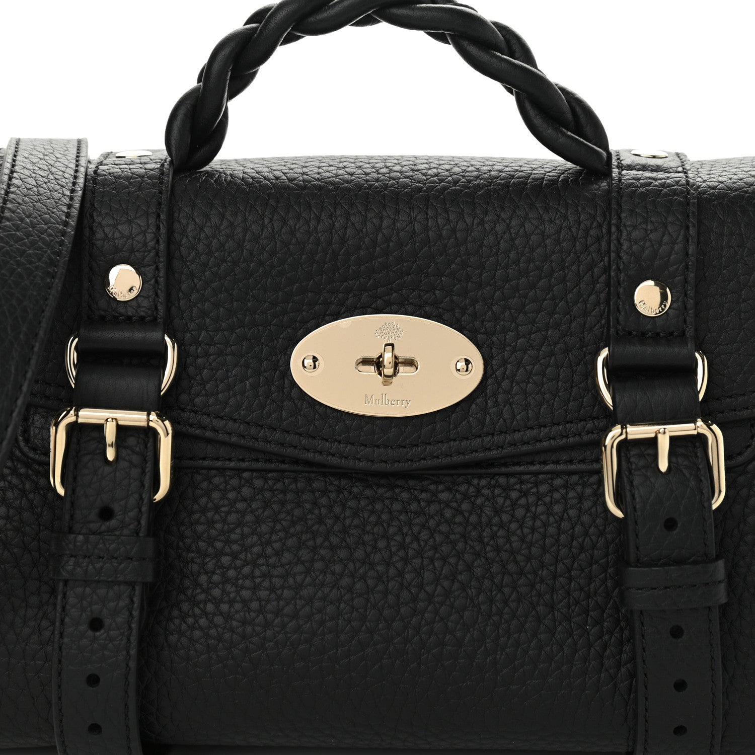 Mulberry Heavy Grain Mini Alexa Black 9 of 11