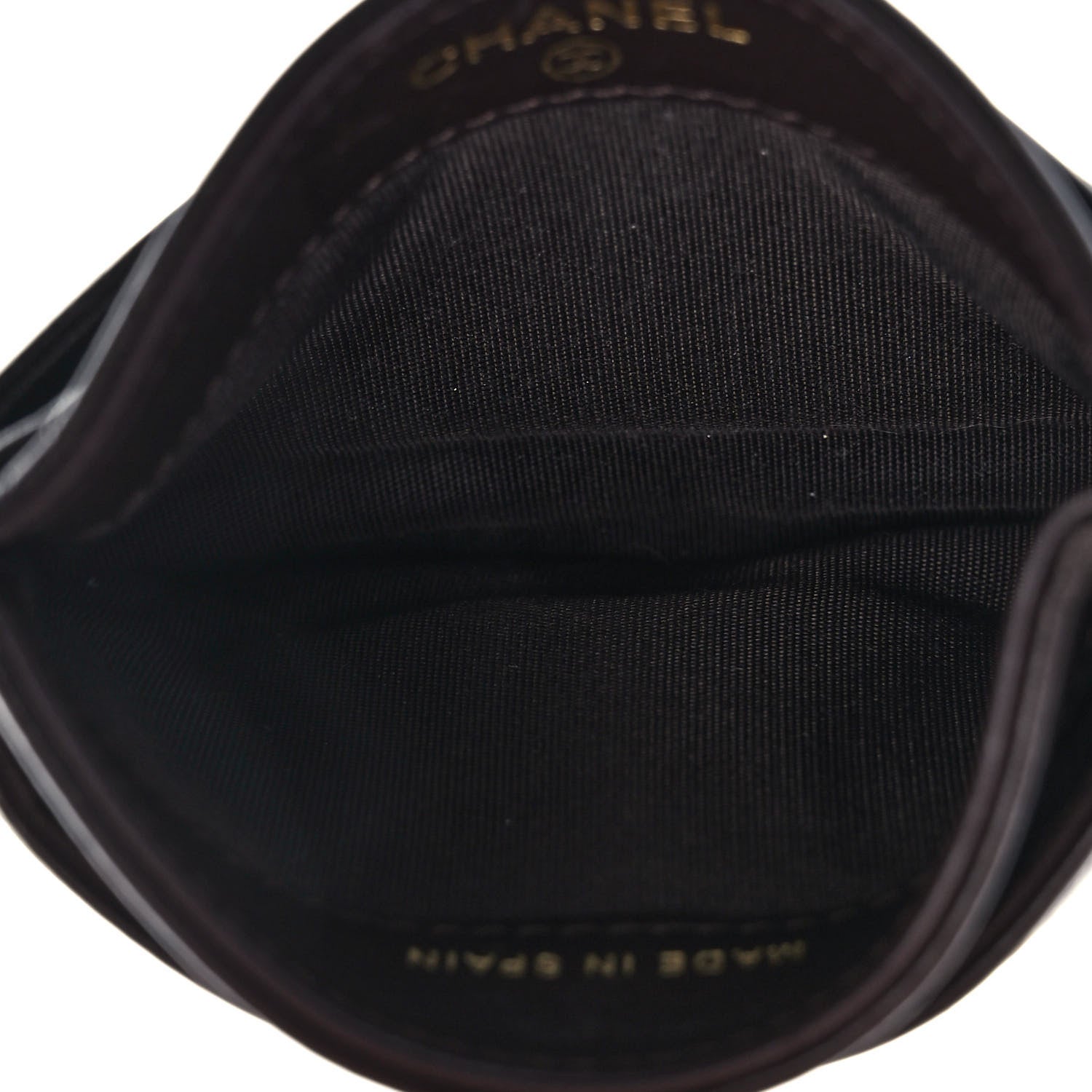 Chanel Lambskin Quilted Chanel 19 Card Holder Dark Brown 5 of 7
