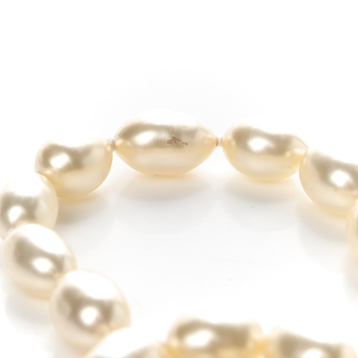 Pearl Multi Strand Choker Necklace Gold