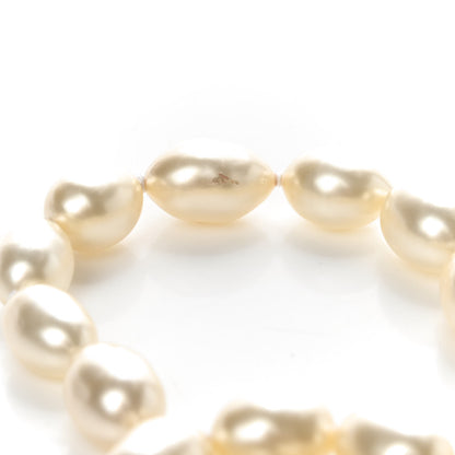 Chanel Pearl Multi Strand Choker Necklace Gold 7 of 7
