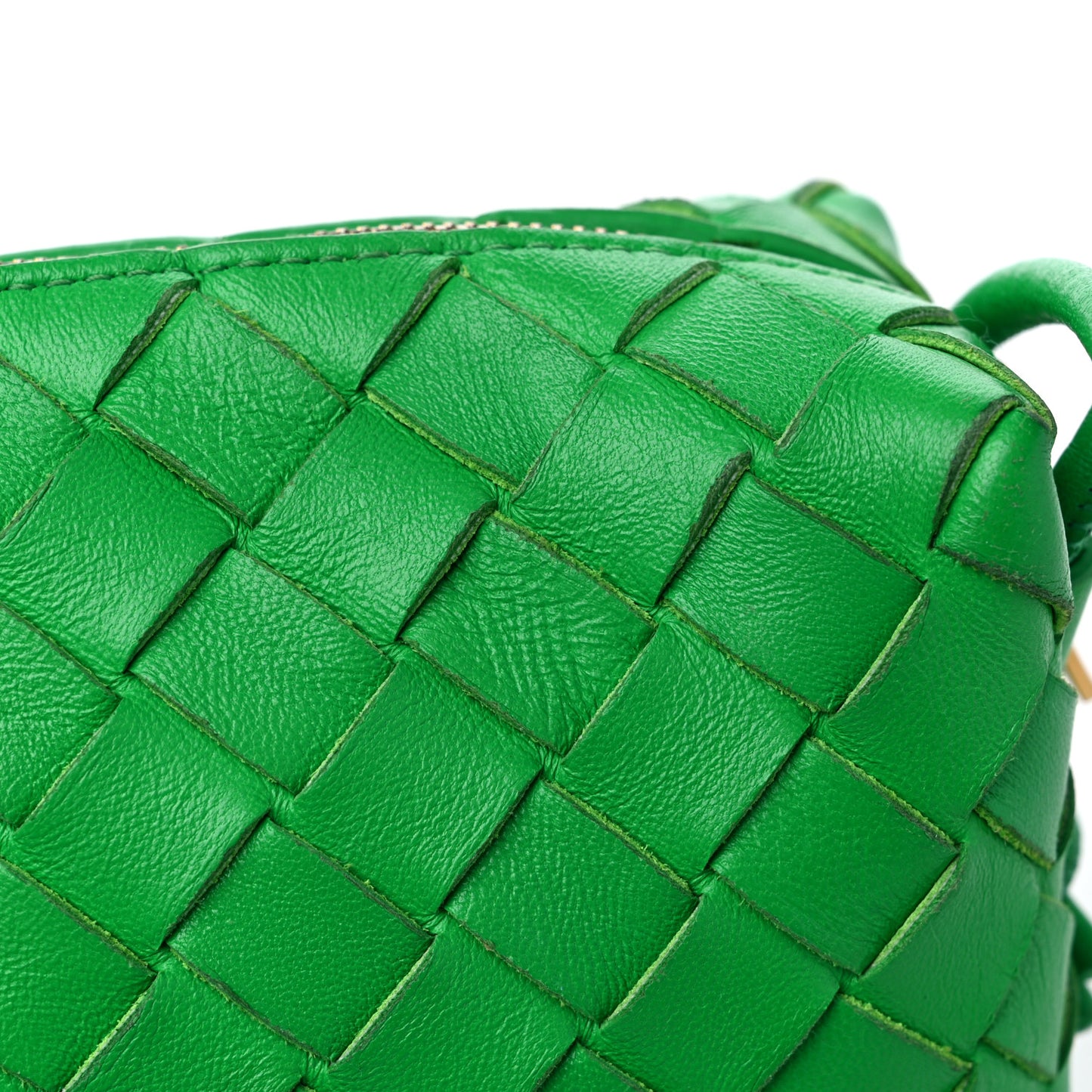 Nappa Intrecciato Mini Loop Camera Bag Parakeet